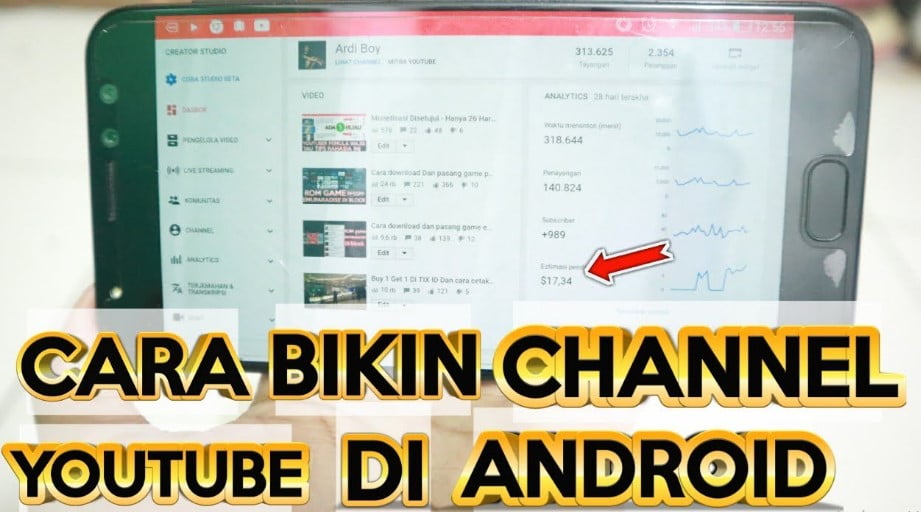 Jadilah Youtubers dengan Cara Membuat Channel Youtube di Android